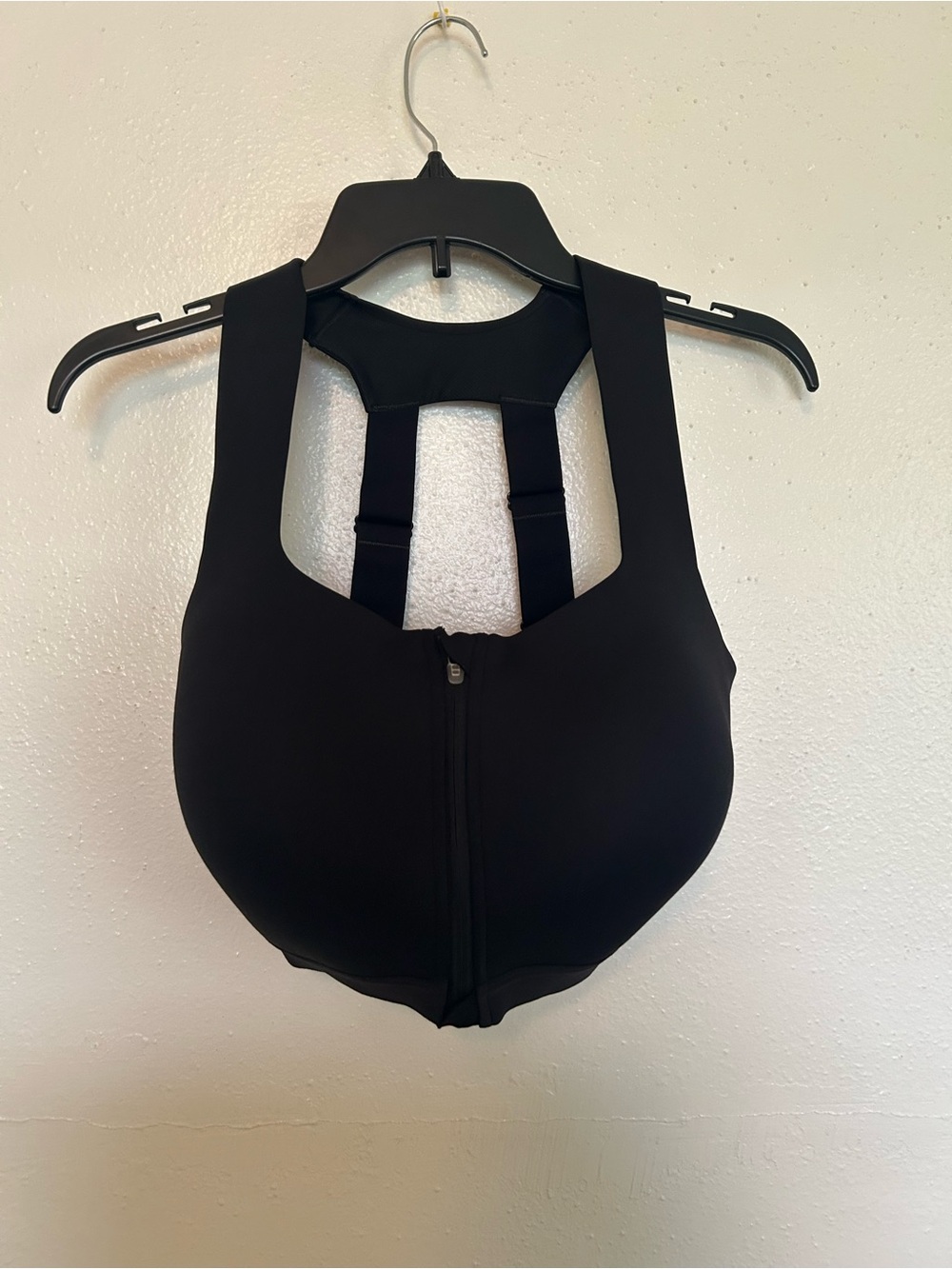 all in motion Black Front-Zip Sports Bra